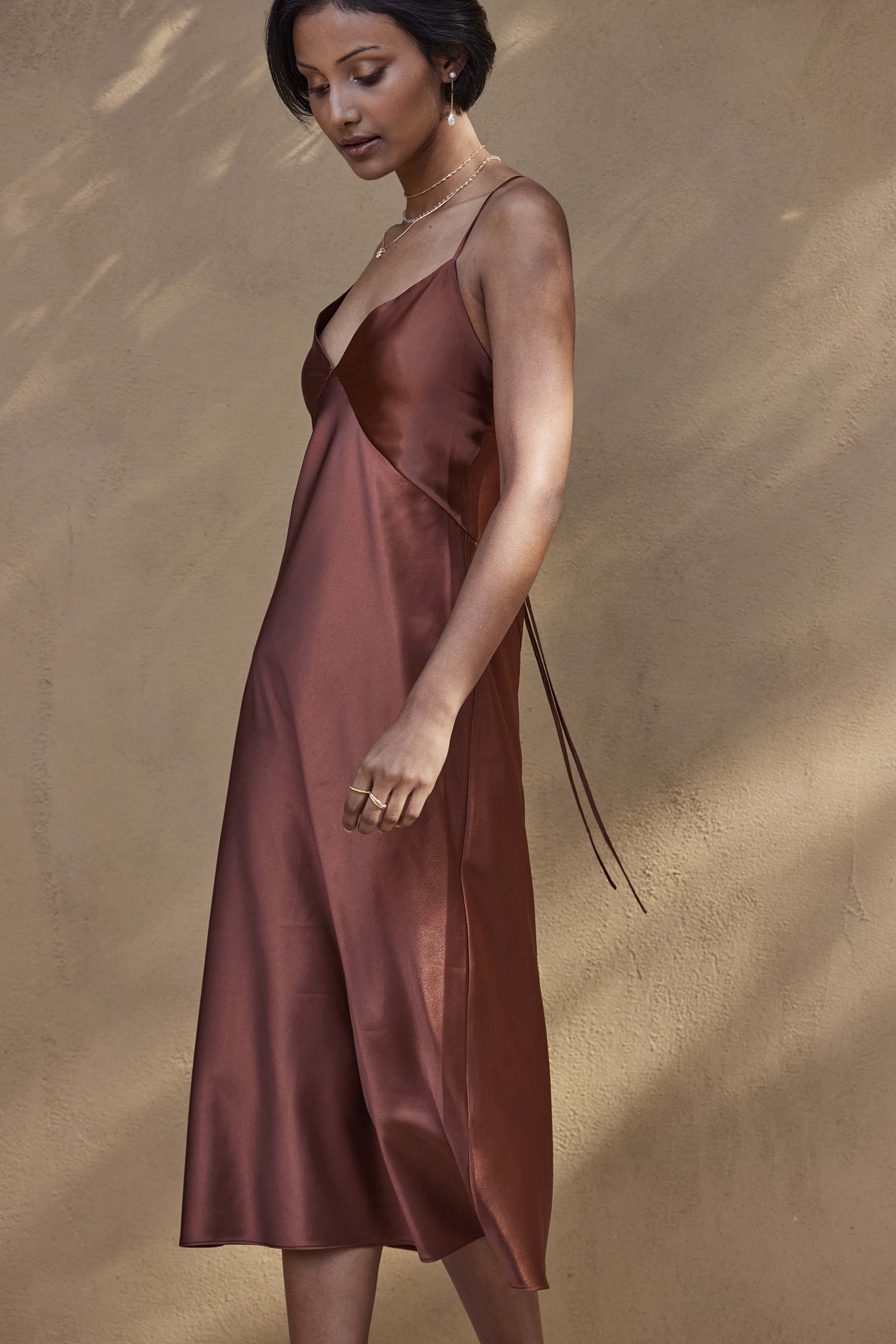 Silky Satin Midi Copper - Image 6